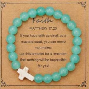 NWT Beaded Cross Bracelet